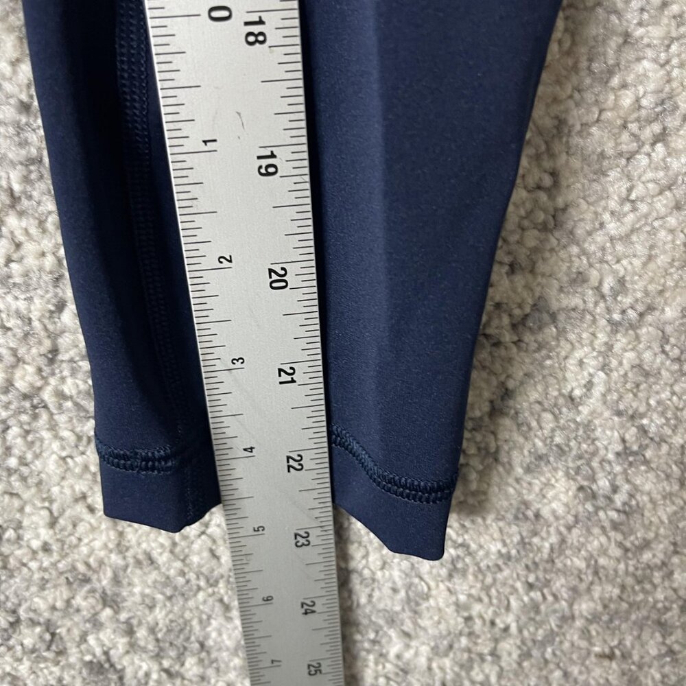 Lululemon Pants Womens 0 Navy High Rise Leggings Yoga Athletic Workout Running - Picture 3 of 7